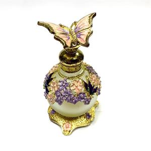 Naher Osten Dubai Essence Parfüm flasche 15ml 30ml Metall Schmetterling Zink legierung Runde Flasche Benutzer definierte Vintage Parfüm deckel - Product Image 2