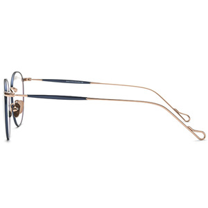 Monture de lunettes optiques sans monture en titane pur ultra-légère pour hommes, design punk en titane B avec imprimé animal pour lunettes de lecture - Product Image 4