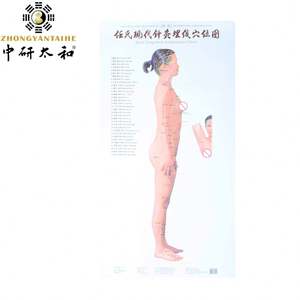 रेन की आधुनिक एक्यूपंक्चर और Embedding बिंदु आरेख Acupoint दीवार चार्ट शरीर एक्यूपंक्चर अंक मध्याह्न नक्शा - Product Image 3