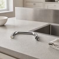 Kit de remplacement de bec pivotant pour robinet de cuisine en acier inoxydable, raccord de mitigeur à montage sur plan