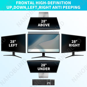 NANOBLIND 4 voies anti-éblouissement écran d'ordinateur filtre de confidentialité anti-espion 27 pouces 16:9 protecteur d'écran antibactérien - Product Image 2