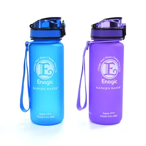 500ml 600ml 1000ml Portable Plastic Kangen Water Bottle for Outdoor