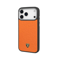 Étui de protection complet officiel sous licence Lamborghini en cuir véritable et TPU PC pour iPhone 17 Pro et iPhone 17 Pro Max