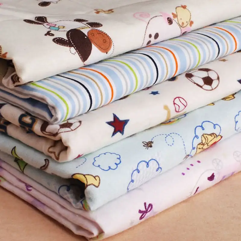 100% cotton digital print double-sided or single-sided animal printed flannel fabric for baby bedding