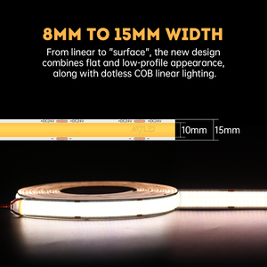 Muestra Gratuita de Tiras de Luz LED COB de 15 mm y 24 V, 25 W, para Decoración del Hogar, Techo y Gabinetes - Product Image 4