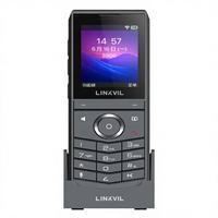 Teléfono IP Portátil W620W Wi-Fi 6, BT 5.0, Batería de Larga Duración de 3000 mAh, PTT, Roaming Rápido, Micrófono Dual con Reducción de Ruido, Dispositivo SIP VoIP