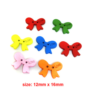 Yiwu wintop phim hoạt hình dễ thương các loại trái cây cung tay bông tuyết hình nút gỗ đầy màu sắc trẻ em mẫu giáo tự làm Kit Phụ kiện - Product Image 3