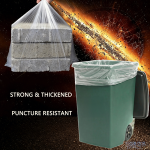 Sacs poubelles transparents robustes en gros, multi-usages, 33 gallons, pour la maison, le recyclage, les entrepreneurs, le stockage, l'extérieur - Product Image 4