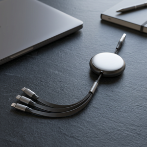 สายชาร์จแม่เหล็กแบบพับเก็บได้ USB Type-C ความยาว 1 เมตร สายถักทองแดงแท้ หุ้มด้วย TPE สำหรับ iPhone - Product Image 2