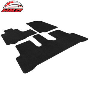 Tapis de sol pour Honda CRV 07-11, 3 pièces, avant et arrière, antidérapants, en velours noir - Product Image 2