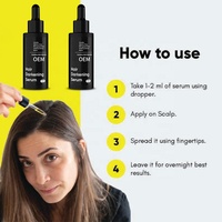 Nouveau Sérum Capillaire Bio Herbal OEM ODM 50ml avec Formule 2-EN-1 pour le Traitement des Cheveux Gris