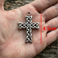Collier pendentif en acier inoxydable avec nœud celtique, bijou amulette poignard Triquetra viking, cadeau pour hommes et femmes