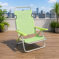 Chaise de plage pliable réglable et chaise longue au design moderne pour une utilisation en extérieur dans le parc, la piscine, le jardin, l'hôtel, la villa, la terrasse