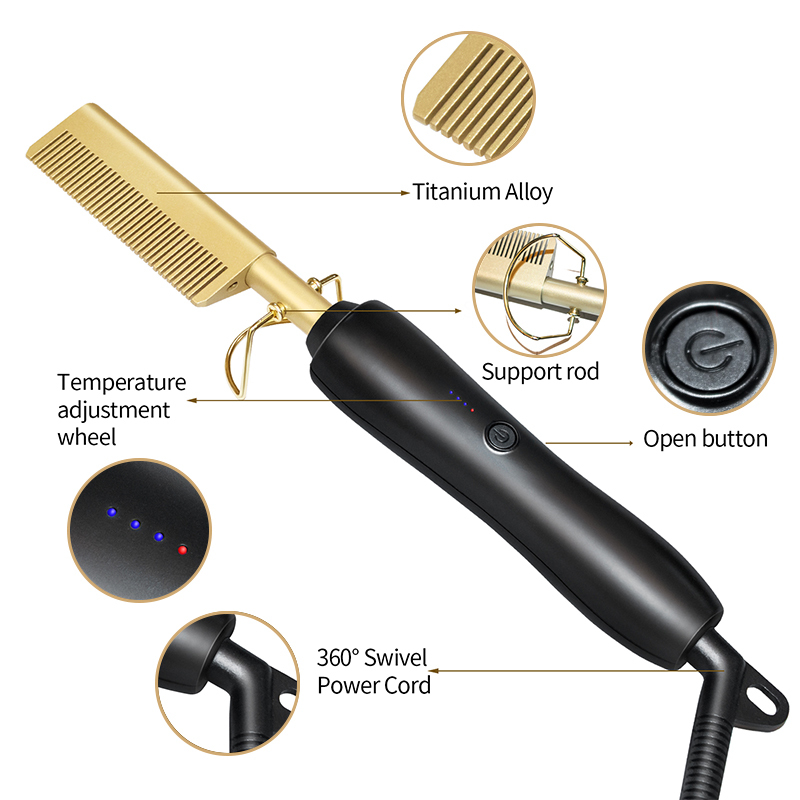 Offre Spéciale Multifonction Électrique droite Peigne À Cheveux De Luxe Bling Cristal Peigne À Cheveux Chaud/