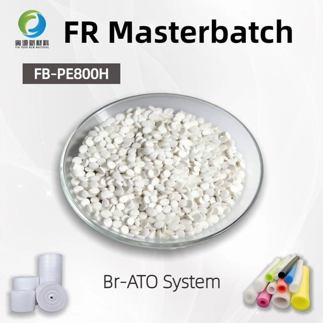 PE/EVA Systems Foaming Blow Molding Grade 80% Flame Retardant Content Low Bromine PE Carrier Masterbatch