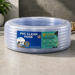 Tuyau transparent en PVC de 28 à 50 mm, diamètre intérieur de 4 mm à 50 mm, tube flexible transparent pour le transfert d'eau et d'air à usage industriel - Product Image 1