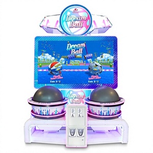Machine d'arcade Dream Ball 2 joueurs, à monnayeur, 500W, jeu vidéo de fitness sportif avec trackball géant rotatif à 360 degrés et 18 niveaux - Product Image 1