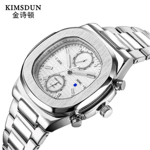 นาฬิกาข้อมือผู้ชาย <span class=keywords><strong>KIMSDUN</strong></span> K-918D ขายดี นาฬิกาควอตซ์กันน้ำ สไตล์สปอร์ต สายสแตนเลส พร้อมฟังก์ชั่นโครโนกราฟ ขายส่ง - Product Image 2