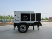 Générateur diesel silencieux mobile sur remorque 20/30/50 kVA, insonorisé, avec roues, pour l'exploitation minière et l'alimentation de secours d'urgence