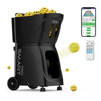 Machine d'entraînement de pickleball professionnelle ABS PP-Smart PRO avec trémie de 85+ balles, durable, légère, écologique et contrôlée par application