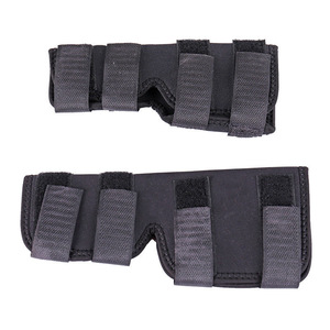 Dog <b>Knee</b> <b>Brace</b> Black Two Piece Set Wear Resistant Joint <b>Support</b> Recovery Pet Protective Gear - Product Image 5