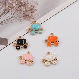 Themed <b>Pumpkin</b> Carriage Zinc Alloy Cartoon Unisex Pendant DIY Jewelry Charm for Earrings Bracelets Necklaces Fashion Accessory - Product Image 5
