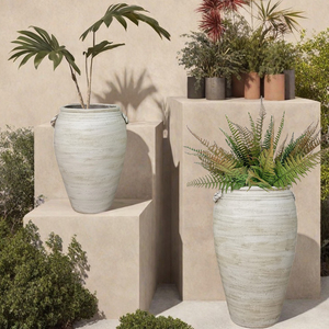 Bán Buôn Tùy Chỉnh Nhiệm Vụ Lớn Retro Xi Măng Bê Tông Ngoài Trời Vườn Chậu Hoa Cổ Điển Kích Thước Lớn Trồng Cho Nhà Vườn Sử Dụng - Product Image 6