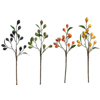 Kunstmatige fruitpruimen groene plant pruimenboom Kerst & Pasen huisdecoratie schuim plastic 67cm hoge kwaliteit groothandel