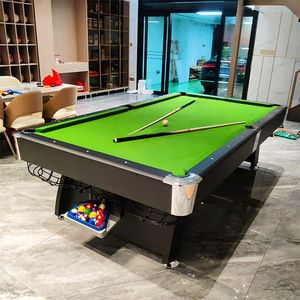 Siap untuk dikirim grosir termurah dalam ruangan klasik 7 kaki 8 kaki 9 kaki marmer batu tulis atas Amerika biliar kolam renang meja dengan bola kembali otomatis - Product Image 5