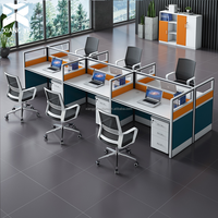Escritorio con Cajón, Mesa de Computadora, Mesa de Oficina, Estación de Trabajo en Forma de I, Escritorio para Centro de Llamadas con Separador