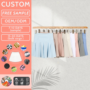 High Waist Sports Skirt Summer New Cool Anti-glare Lined Shorts Women's Tennis Fitness Yoga Quick Drying A-shaped Skirt
