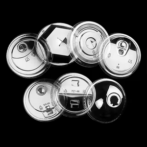 Nouvel arrivage : Couvercles et bouchons jetables en PET de qualité alimentaire, forme d'oreille d'ours, 89/90/93/98 mm, pour gobelets à smoothie et boba de 12 oz - Product Image 3