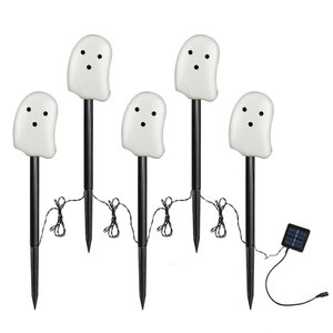 Jardín al aire libre LED Ghost Solar <span class=keywords><strong>Stake</strong></span> Lights Ground Plug-In Lámpara Nueva impermeable Decorativa Cadena de luces Patio de Halloween - Product Image 1