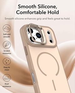 GSCASE Vente en gros Support d'objectif magnétique de luxe Étui <span class=keywords><strong>orange</strong></span> mat pour iPhone 17 Pro Max - Product Image 5