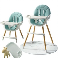 Chaise haute portable pour bébé à hauteur réglable, siège d'appoint pliable en plastique pour l'alimentation