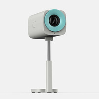 Nouveau modèle 2025, système Android 12, mise au point manuelle, support télescopique, mini projecteur portable avec CRT