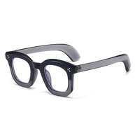 Lunettes carrées tendance en écaille de tortue noire, monture rétro à rivets, style urbain, pour femmes, directement de l'usine