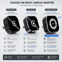 Adaptateur CarPlay ultra compact, dongle sans fil, convertisseur et récepteur USB CarPlay avec design discret