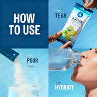 Acide férulique de qualité alimentaire sauvage au citron vert | Mélange pour boisson en poudre électrolytique | 1 paquet (16 portions)
