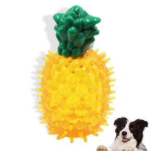 小型動物用<span class=keywords><strong>3</strong></span>パックの環境に優しいゴム製フルーツチュードッグトイレモンパイナップルスイカデザイン遊び用 - Product Image 3