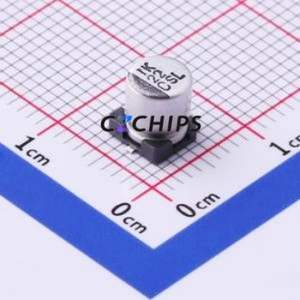 Condensateur électrolytique en aluminium SMD 16SLV22M5X6.1, SMD, D5xL6.1mm 22uF 20% 16V 30mA-120Hz - Product Image 1