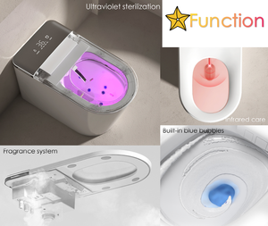 Nouvelle toilette intelligente en céramique avec bidet intégré pour salle de bain, équipement sanitaire <span class=keywords><strong>WC</strong></span> intelligent - Product Image 5