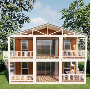 Maison conteneur pliable de luxe à deux étages de 20 pieds avec kiosque et toilettes intégrées - Product Image 2