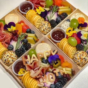 Bio-degradable Disposable Wooden Fast Food Container Takeaway Sushi Cake Pastry Dessert Grazing Board <strong>Lunch</strong> Bento Packaging <strong>Box</strong> - Product Image 2
