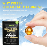 Gummies de Shilajit et Ashwagandha de l'Himalaya Pur pour Adultes, pour le Soutien Immunitaire et l'Énergie