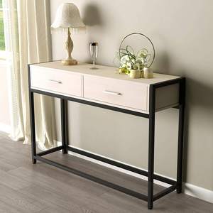 <span class=keywords><strong>Console</strong></span> de couloir moderne noire et blanche unique, étroite, rangement de couloir, table d'entrée italienne mince pour salon moderne - Product Image 1