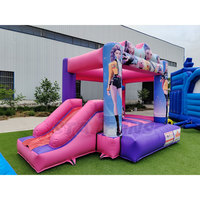 Château gonflable commercial K-POP Demon Hunters personnalisable pour fêtes d'enfants en extérieur avec souffleur – Location de château gonflable