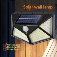 Lampe murale solaire à détecteur de mouvement 3 modes PIR, éclairage de sécurité extérieur, allumage/extinction automatique crépuscule-aube, sans fil, pour jardin