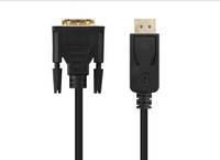 Kabel DVI High-Speed 1.8M untuk Pabrik Grosir, Adaptor Konektor DP DVI 1080P untuk Kartu Grafis Komputer Audio