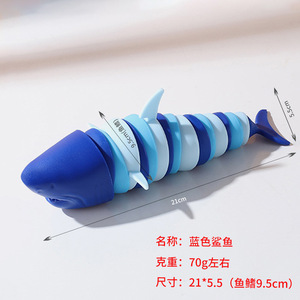 Juguetes Sensoriales de Silicona Ecológicos con Forma de Delfín y Tiburón, Juguetes Educativos DIY para Niños, Aprendizaje Temprano y Alivio del Estrés - Product Image 4